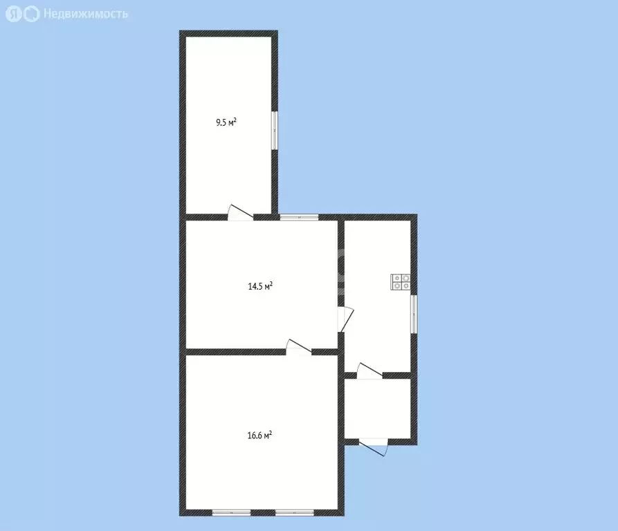 Дом в Черкесск, 1-я Подгорная улица (47.3 м) - Фото 1