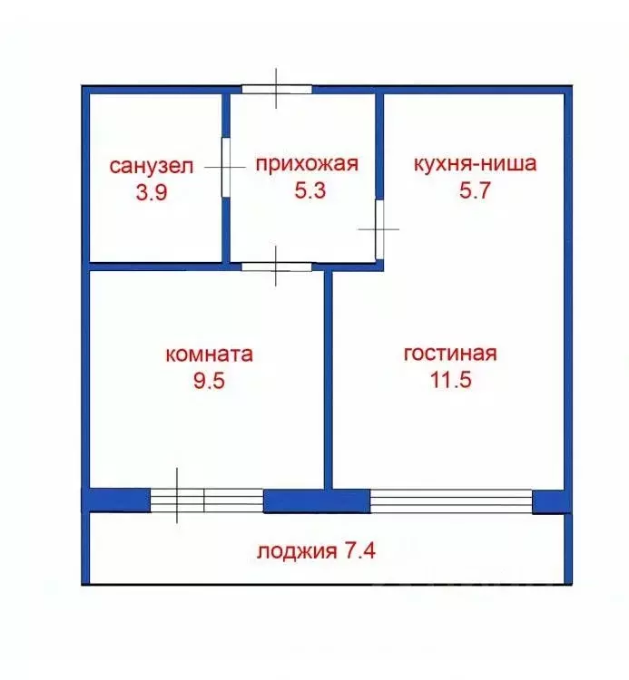 2-к кв. Кемеровская область, Кемерово ул. 1-я Заречная (39.6 м) - Фото 0