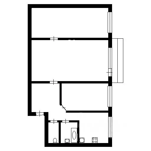 3-к кв. Ханты-Мансийский АО, Нижневартовск Омская ул., 14 (58.0 м) - Фото 1