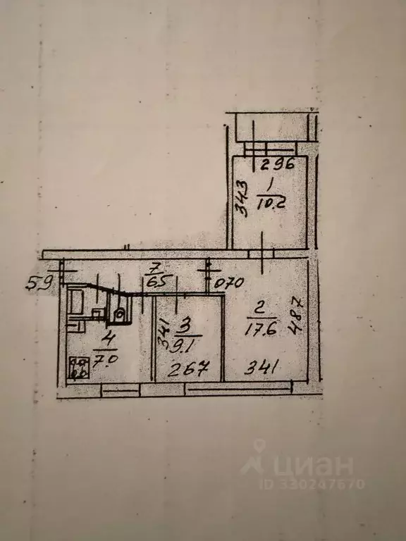 3-к кв. Московская область, Видное Советская ул., 6а (54.0 м) - Фото 1