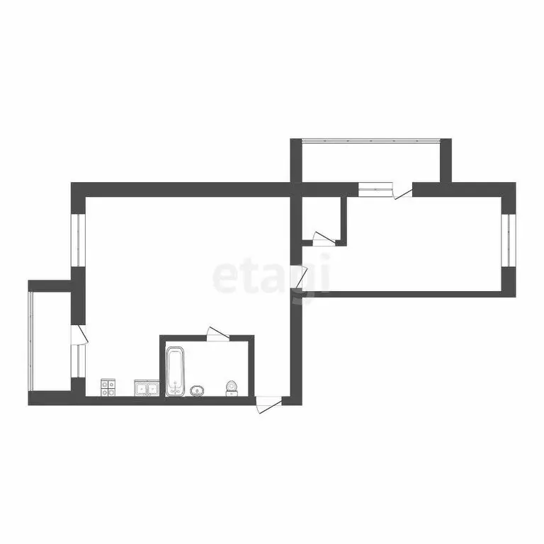 2-комнатная квартира: Омск, улица Перелёта, 31 (68 м) - Фото 1