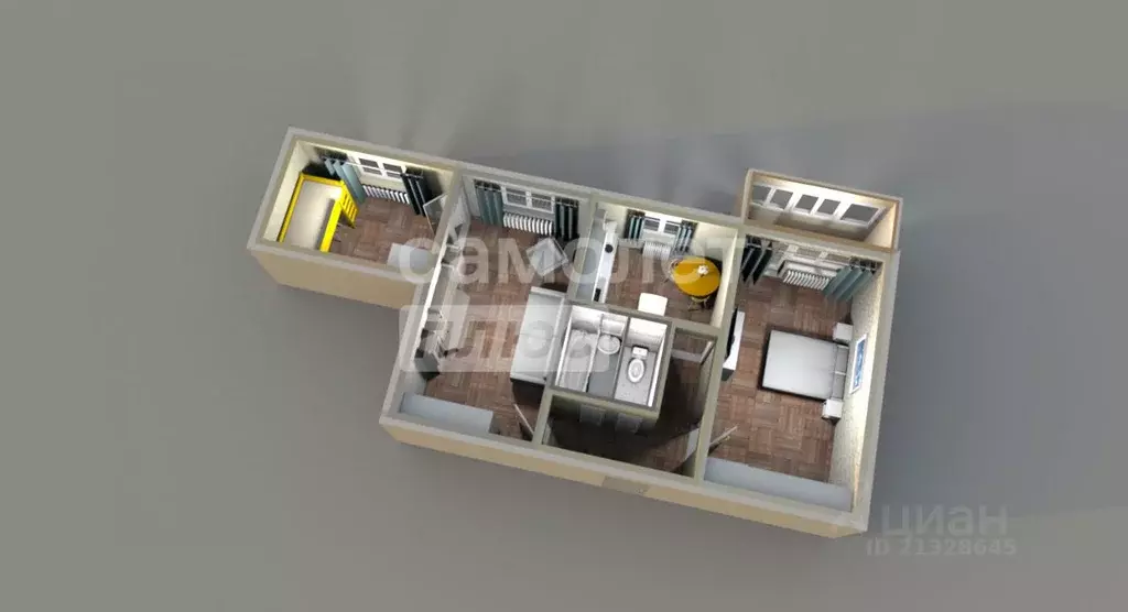 3-к кв. Марий Эл, Волжск ул. Кирова, 2 (50.3 м) - Фото 2