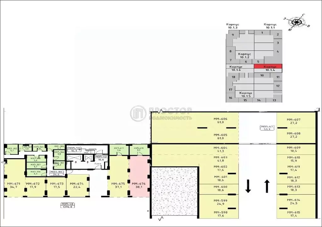 Гараж в Москва Прокшино жилой комплекс, к10.1.2 (18 м) - Фото 1