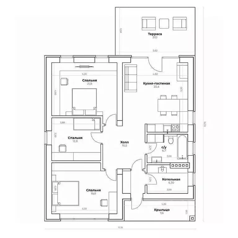 Дом в Московская область, Ленинский городской округ, д. Орлово, Орловъ ... - Фото 2