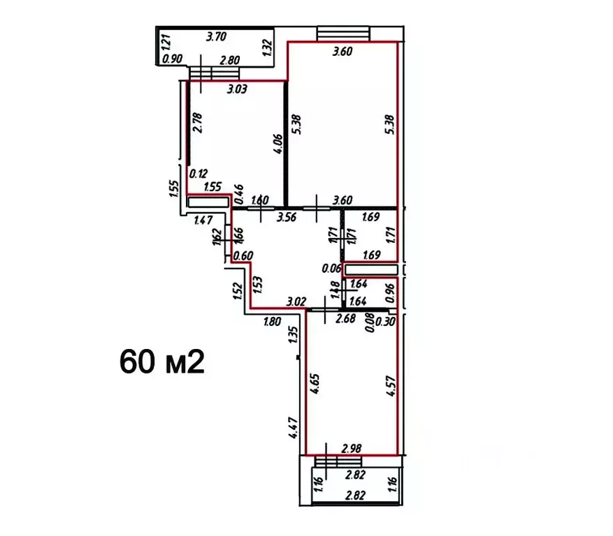 2-к кв. Московская область, Химки городской округ, пос. Лунево 33 ... - Фото 1