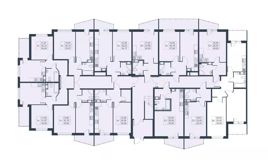 2-комнатная квартира: Коммунар, Славянская улица, 8к2 (52.4 м) - Фото 2