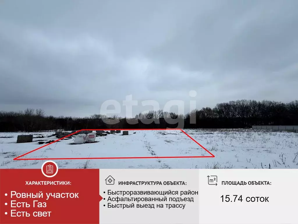 Участок в Белгородская область, Строитель Яковлевский городской округ, ... - Фото 2
