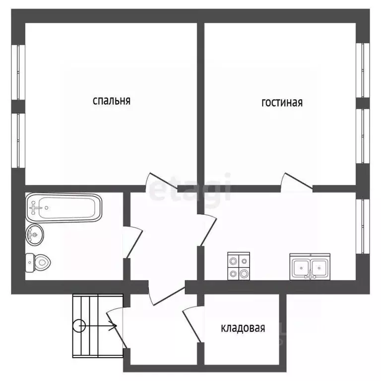 Дом в Ставропольский край, Ессентуки ул. Ямпольского (41 м) - Фото 2