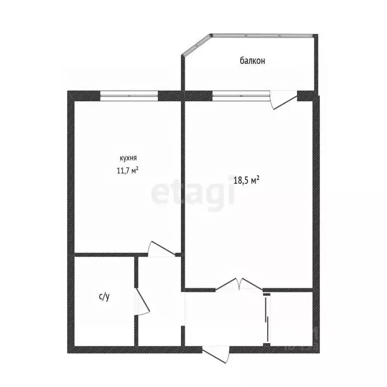 1-к кв. Ханты-Мансийский АО, Сургут ул. Крылова, 32 (43.4 м) - Фото 0