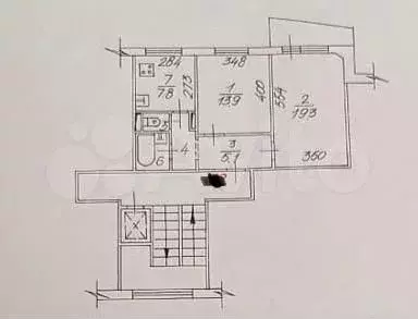 2-к. квартира, 54,3 м, 6/9 эт. - Фото 0