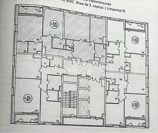 3-к. квартира, 115 м, 3/23 эт. - Фото 0