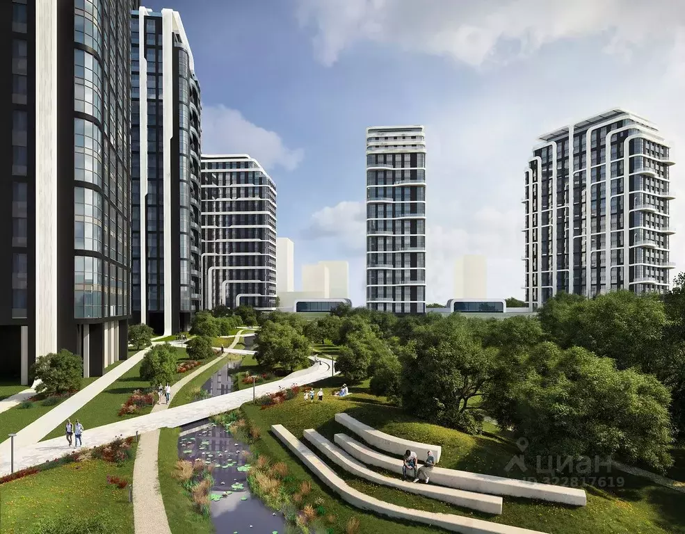 4-к кв. Москва ул. Нижние Мневники, 16к4 (95.0 м) - Фото 1