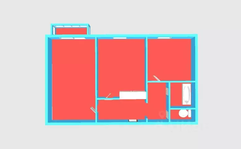 2-к кв. Камчатский край, Елизово ул. Чкалова, 26 (46.6 м) - Фото 1
