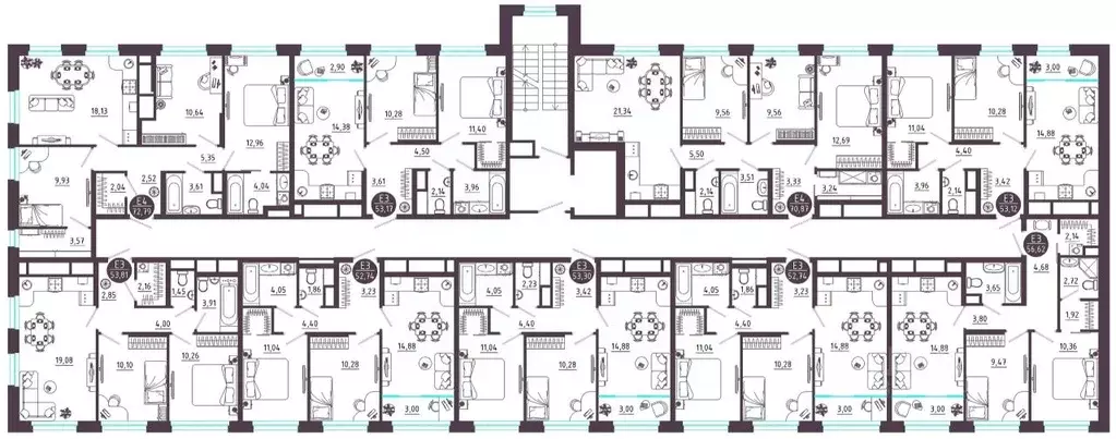 3-к кв. Тульская область, Тула ул. Купцов Гречихиных (72.79 м) - Фото 1