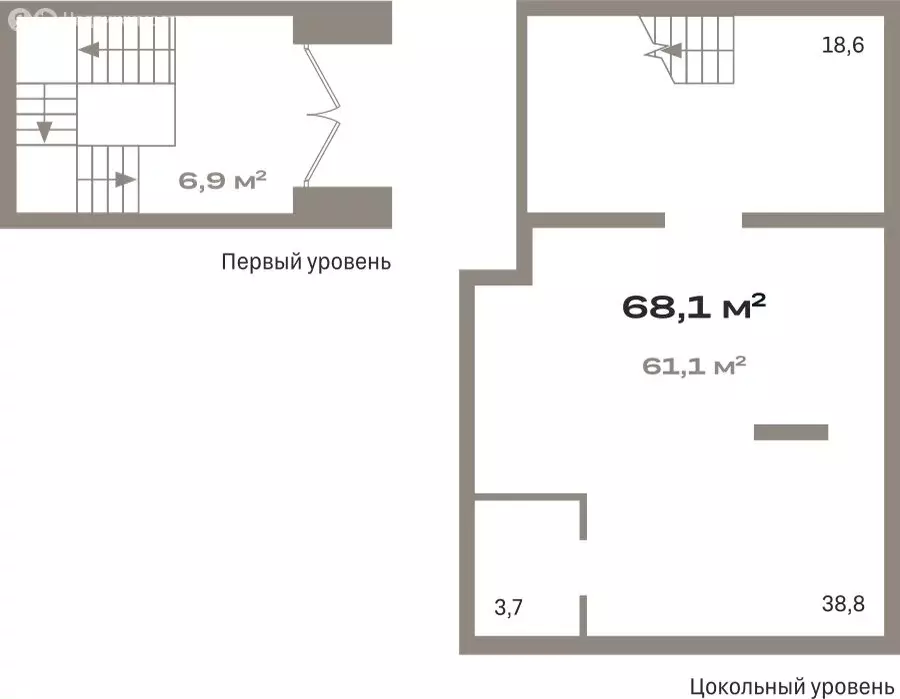 Помещение свободного назначения (68.05 м) - Фото 0