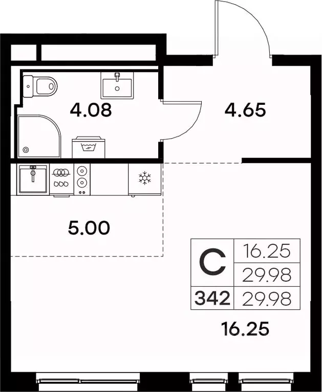 Студия Владимирская область, Владимир  (29.98 м) - Фото 0