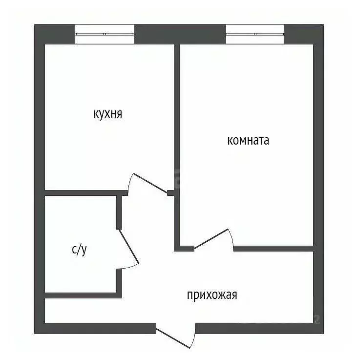 1-к кв. Красноярский край, Красноярск Караульная ул., 39В (35.2 м) - Фото 1
