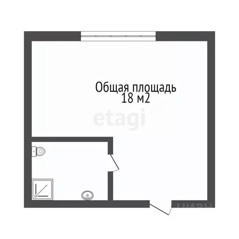 Студия Томская область, Томск Солнечный мкр, ул. Герасименко, 7Дс1 ... - Фото 1