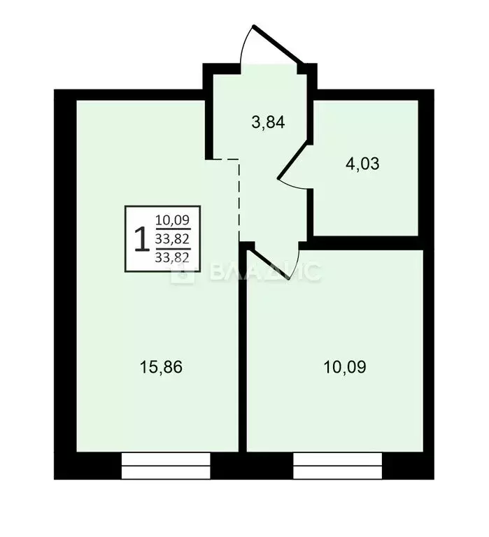 1-комнатная квартира: Бугры, Тихая улица, 9к3 (33.2 м) - Фото 0