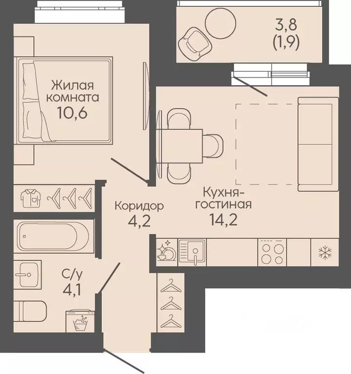 1-к кв. Волгоградская область, Волгоград Трехгорная ул., 27 (35.0 м) - Фото 1