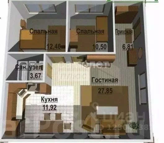 Дом в Пензенская область, Пенза ул. Ермака, 23В (61 м) - Фото 1