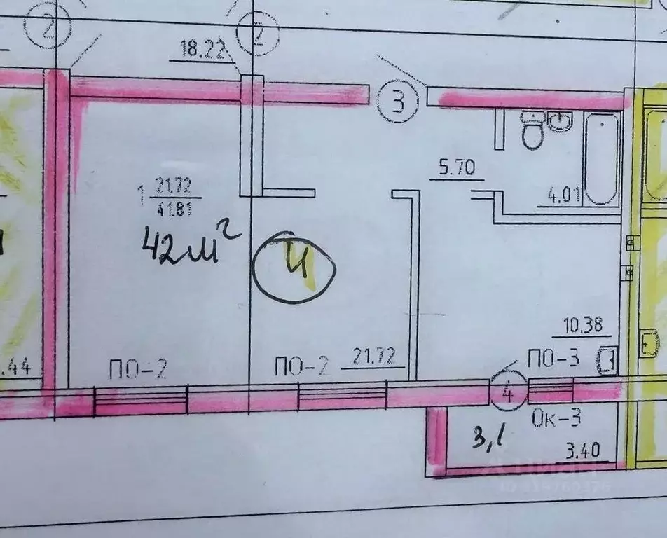 2-к кв. Брянская область, Брянский район, с. Глинищево ул. Надежды ... - Фото 2