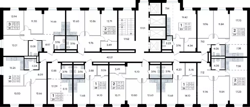 2-к кв. Приморский край, Владивосток ул. Тухачевского (59.58 м) - Фото 2