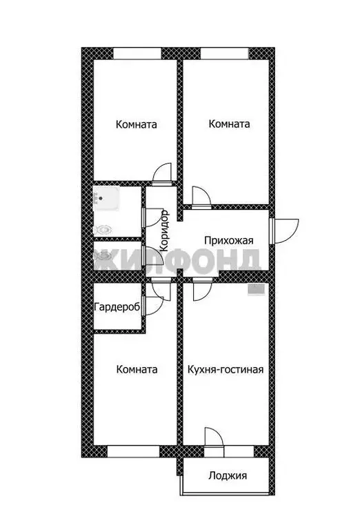 4-комнатная квартира: Барнаул, улица Солнечная Поляна, 94к5 (85.8 м) - Фото 0