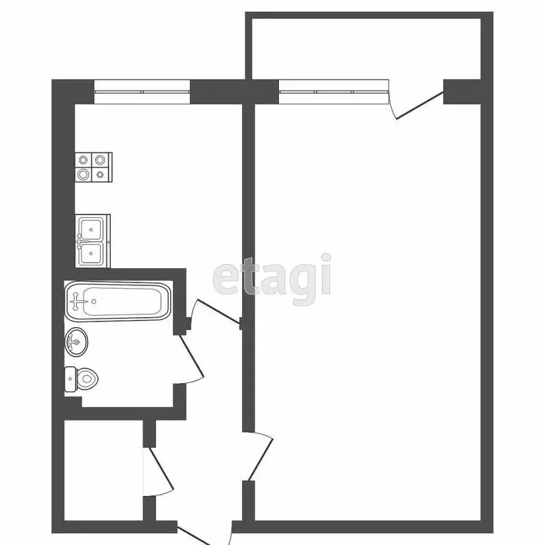 1-комнатная квартира: Тверь, Оснабрюкская улица, 17 (39.1 м) - Фото 1