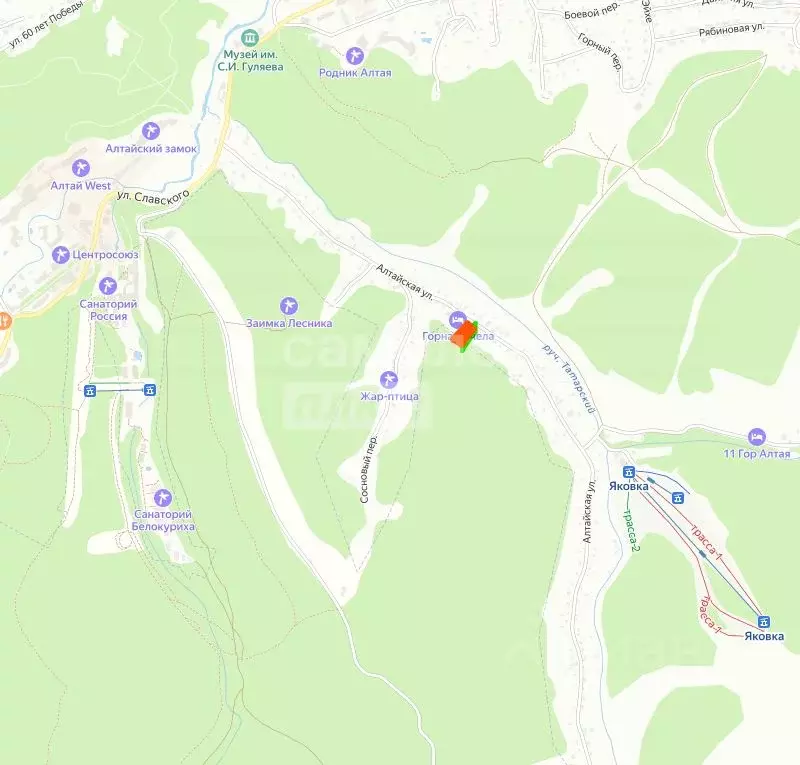 Участок в Алтайский край, Белокуриха Алтайская ул., 53 (15.0 сот.) - Фото 2