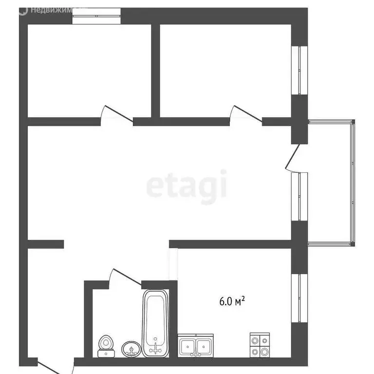 3-комнатная квартира: Петропавловск-Камчатский, Корякская улица, 20 ... - Фото 1
