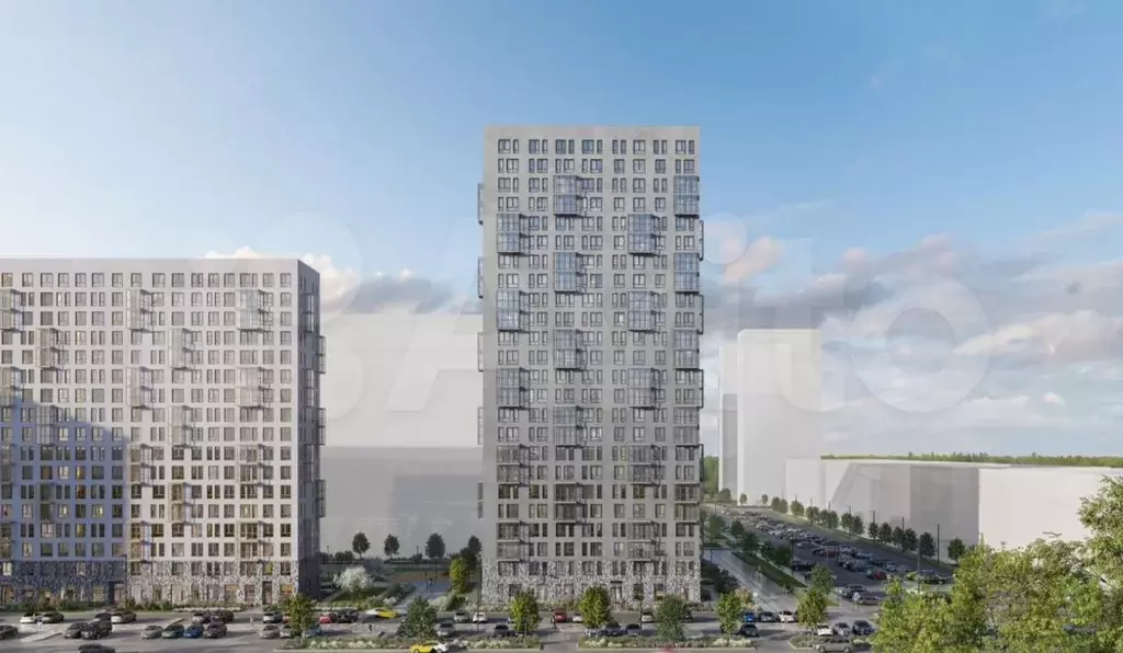 1-к. квартира, 30,6 м, 5/17 эт. - Фото 1