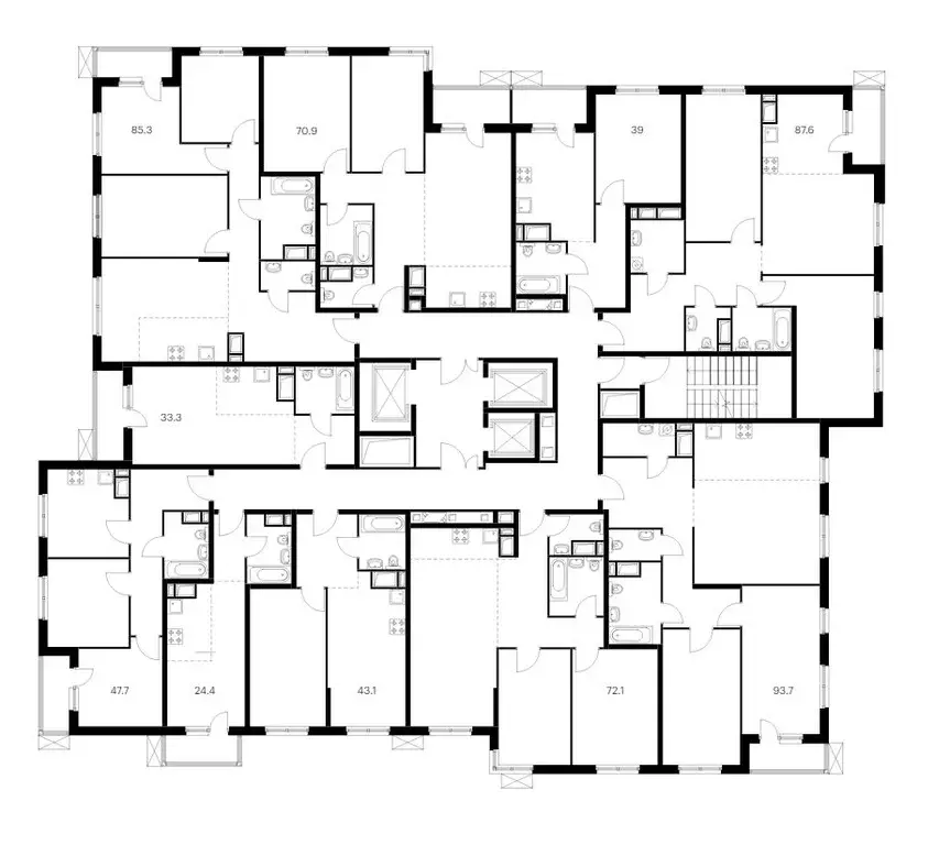 3-к кв. Москва Муравская ул., 44к3 (85.3 м) - Фото 1