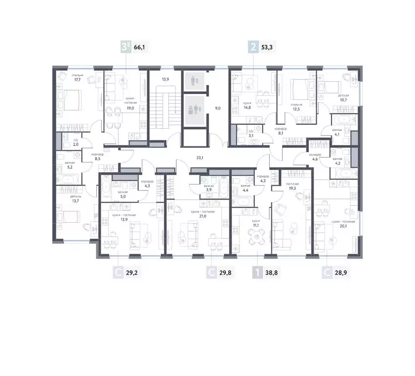 Квартира-студия: Москва, Тагильская улица, 2к1 (29.1 м) - Фото 1