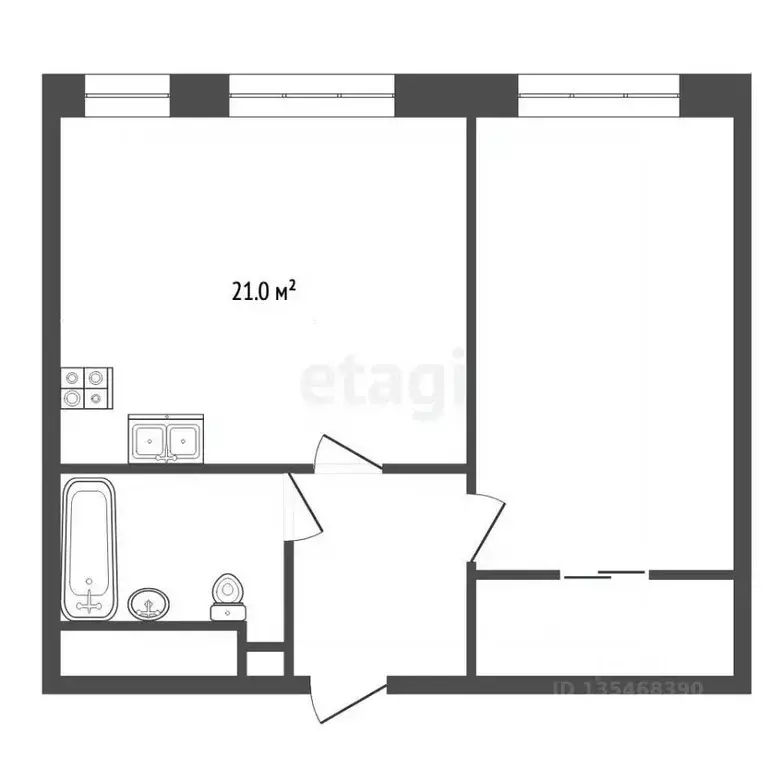 2-к кв. Крым, Ялта ул. Екатерининская, 3 (50.0 м) - Фото 2