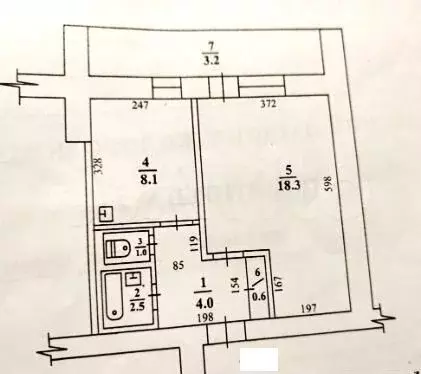 1-к. квартира, 34,5 м, 1/9 эт. - Фото 0