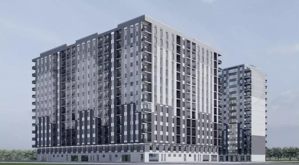 Квартира-студия, 34 м, 5/16 эт. - Фото 1