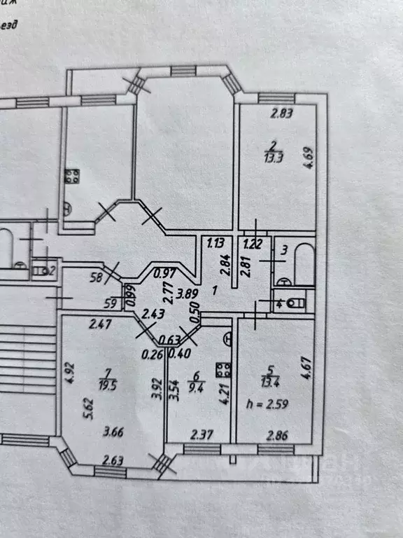 3-к кв. Иркутская область, Иркутск Трудовая ул., 129а (71.5 м) - Фото 2