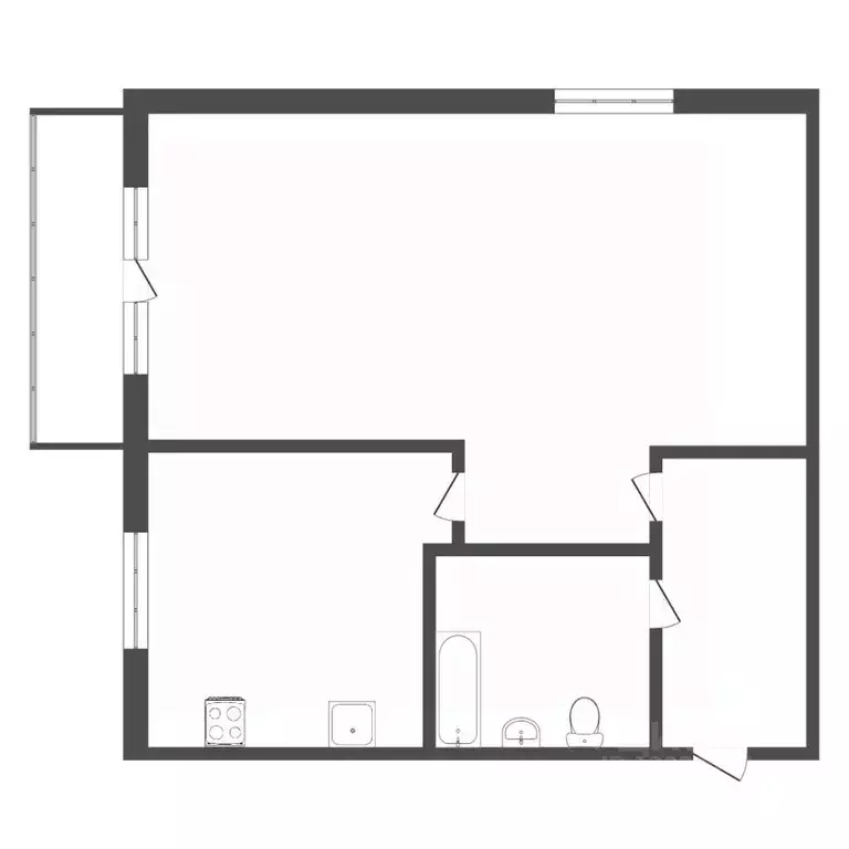 1-к кв. Тюменская область, Тюмень ул. 50 лет ВЛКСМ, 99 (31.8 м) - Фото 2