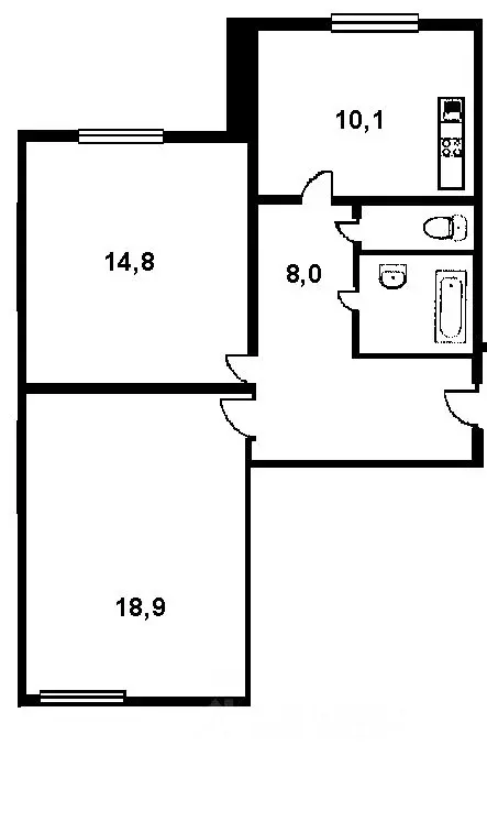 2-к кв. Москва Широкая ул., 3К4 (58.0 м) - Фото 2