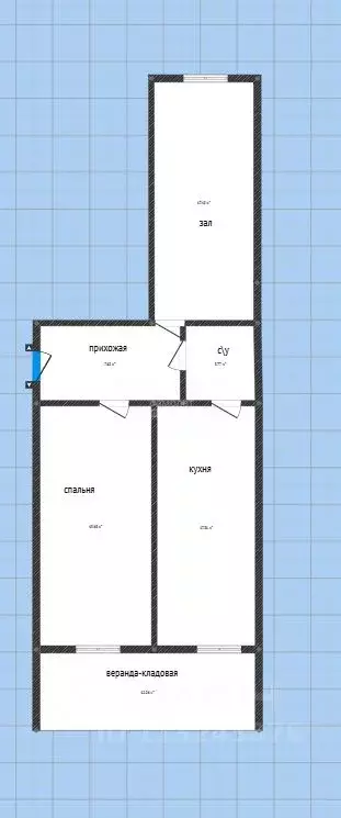 2-к кв. Дагестан, Махачкала туп. 1-й Хуршилова, 15 (65.0 м) - Фото 1