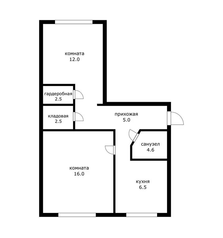 Продаётся 2-к квартира, 44 м - Фото 1