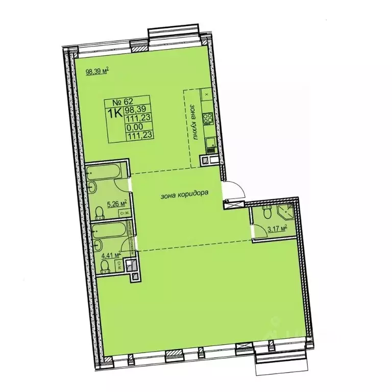 4-к кв. Нижегородская область, Нижний Новгород Приоритет жилой ... - Фото 1