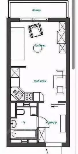 Студия Алтай, Майминский район, с. Майма ул. Березовая роща (27.0 м) - Фото 2