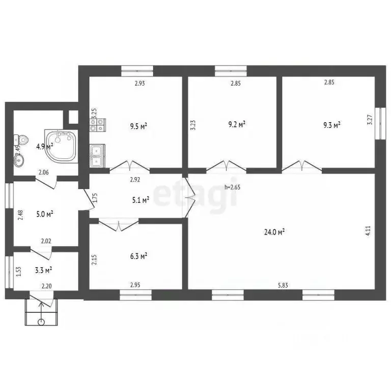Дом в Саратовская область, Балашовский район, с. Барки ул. 60 лет ... - Фото 2