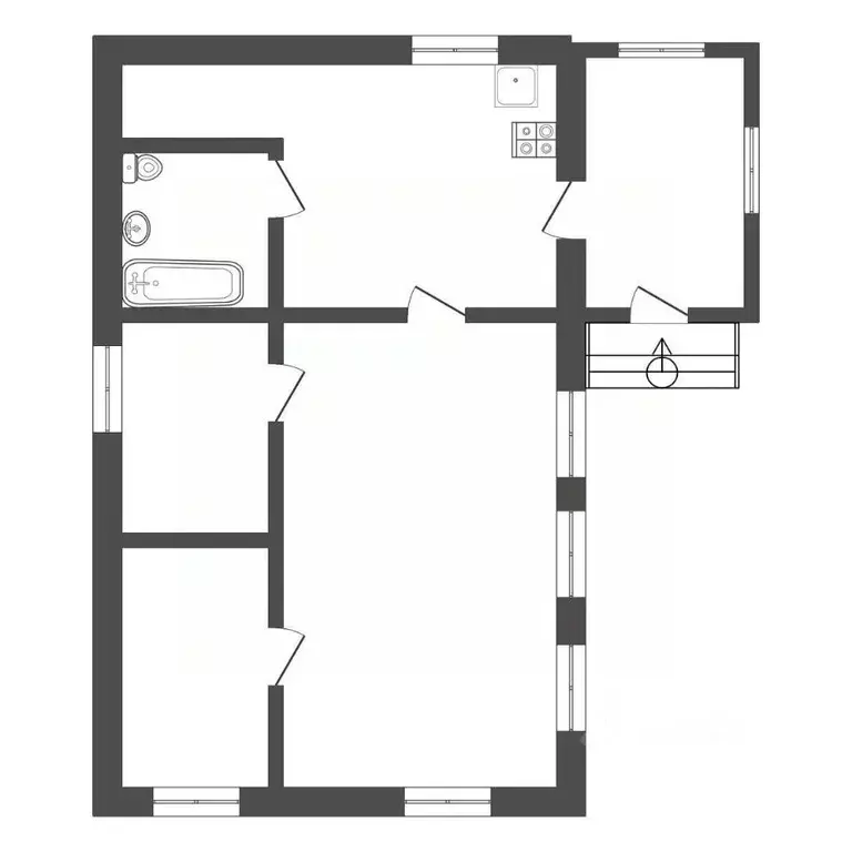 Дом в Тульская область, Богородицк Рабочая ул., 12 (50 м) - Фото 2