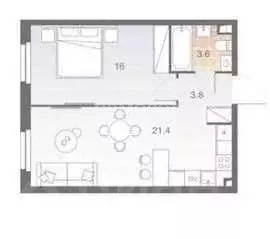 2-к кв. Москва Электролитный проезд, 12Б (45.1 м) - Фото 2
