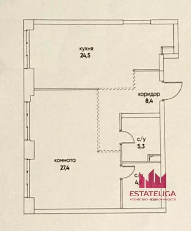 2-к кв. Москва ул. Нижние Мневники, 16к4 (70.5 м) - Фото 2