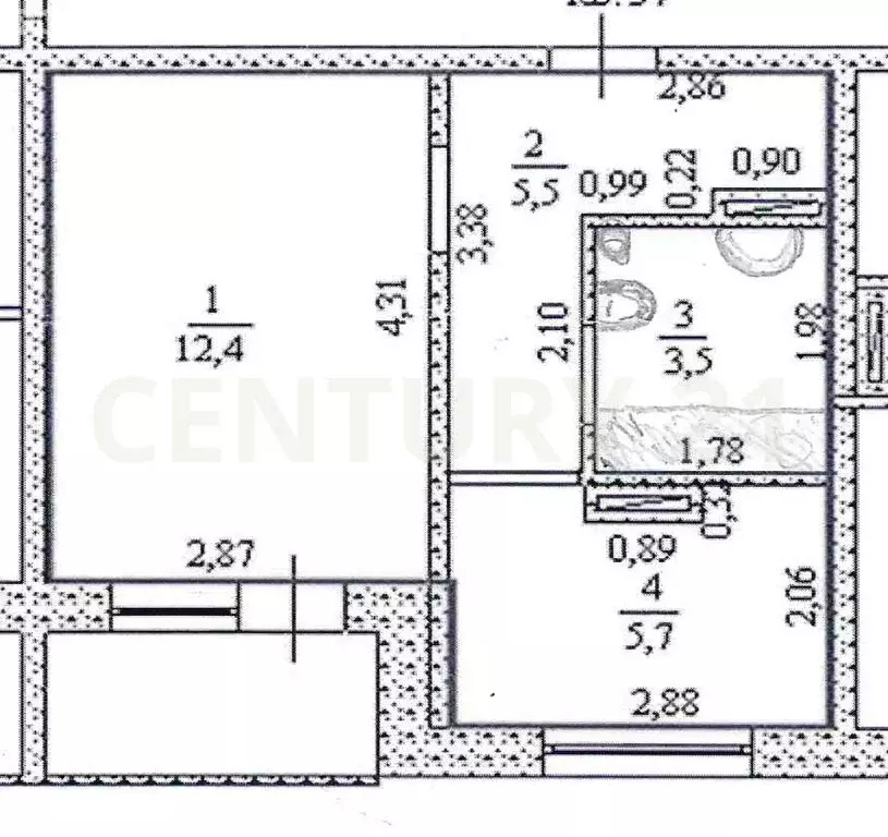 1-комнатная квартира: Ульяновск, бульвар Архитекторов, 17 (29 м) - Фото 1