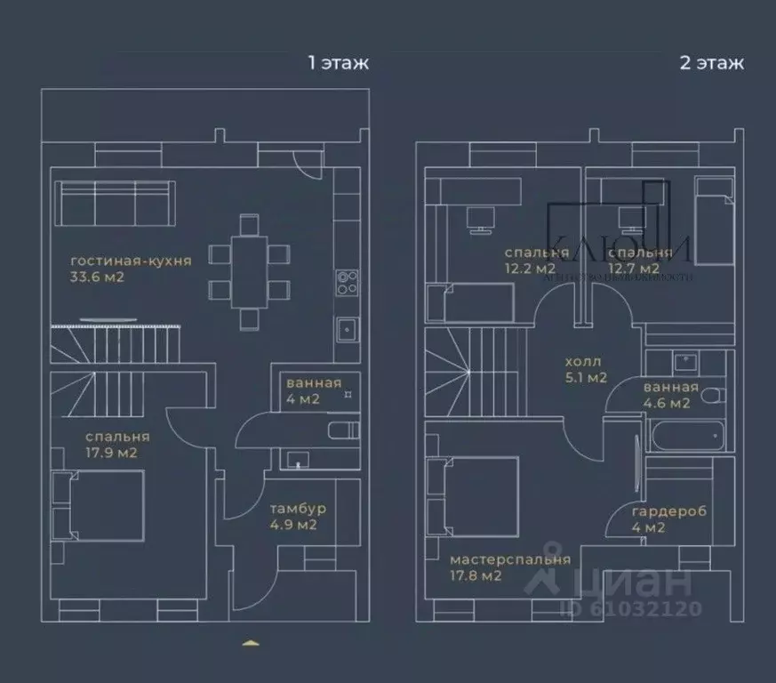 Таунхаус в Челябинская область, Магнитогорск ул. Тимирязева, 31 (122 ... - Фото 2